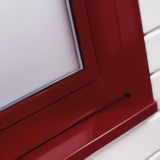 Fenêtre aluminium en couleur spéciale maison bois