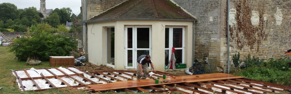 Terrasse en bois exotique