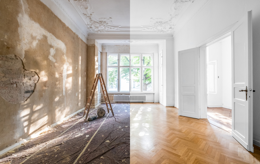 Progression des travaux de rénovation