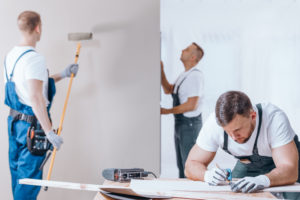 Travaux de peinture par des pros