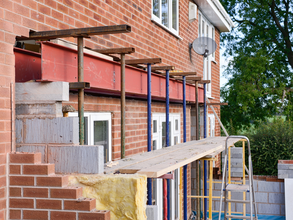 Travaux d'extension maison