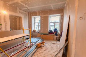 Travaux d'extension dans la maison